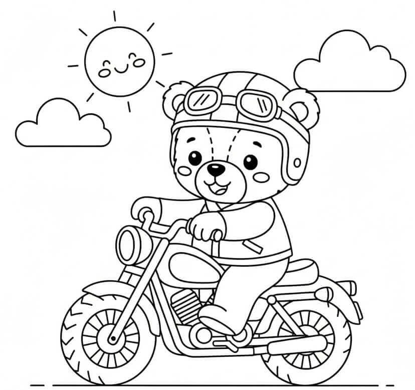 Motorozó Plüssmackó