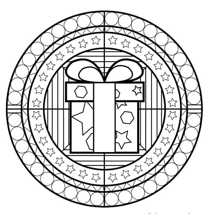 Nyomtat Karácsonyi Mandala