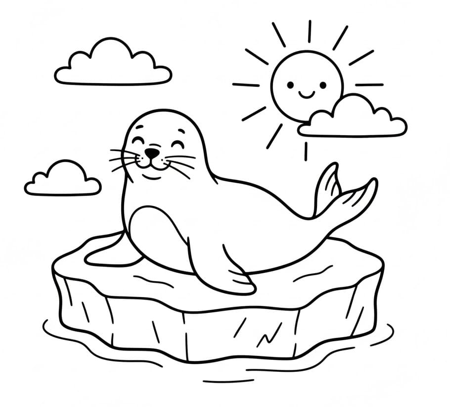 Oroszlánfóka Jégen