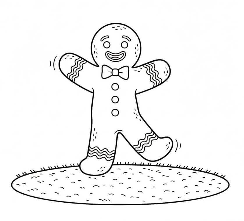 Táncoló Mézeskalács Ember