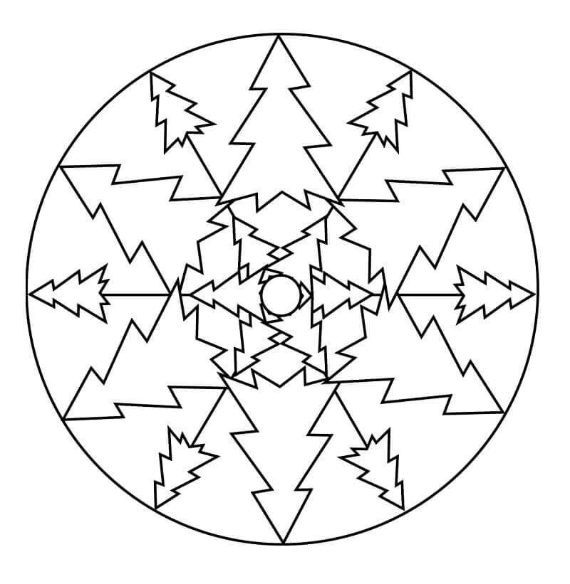 Tökéletes Karácsonyi Mandala