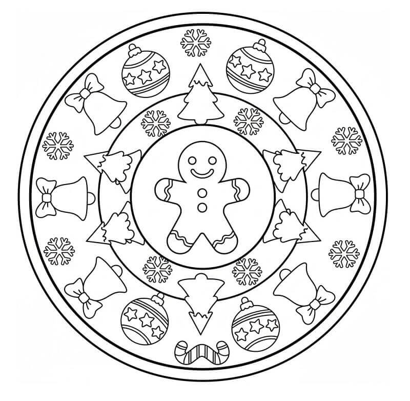 Ünnepi Karácsonyi Mandala