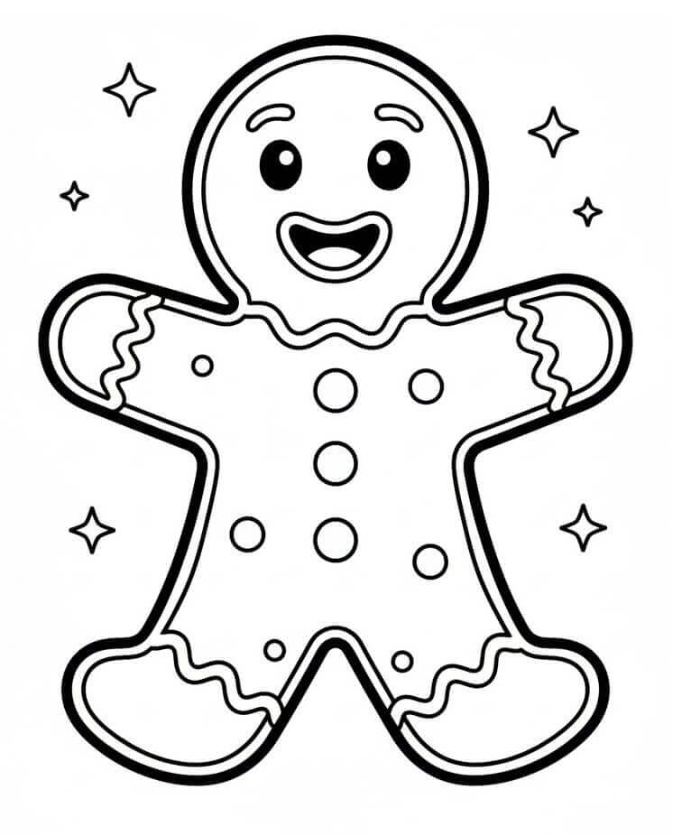 Vidám Mézeskalács Ember