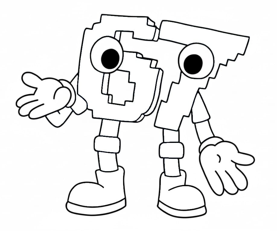 67 Brainrot színező