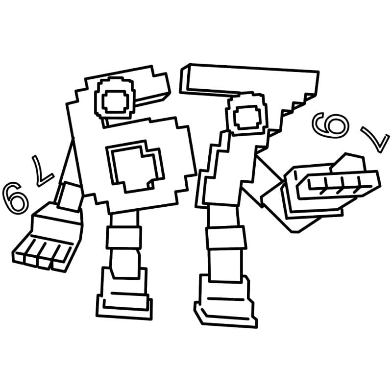 67 Brainrot nyomtatható kicsiknek