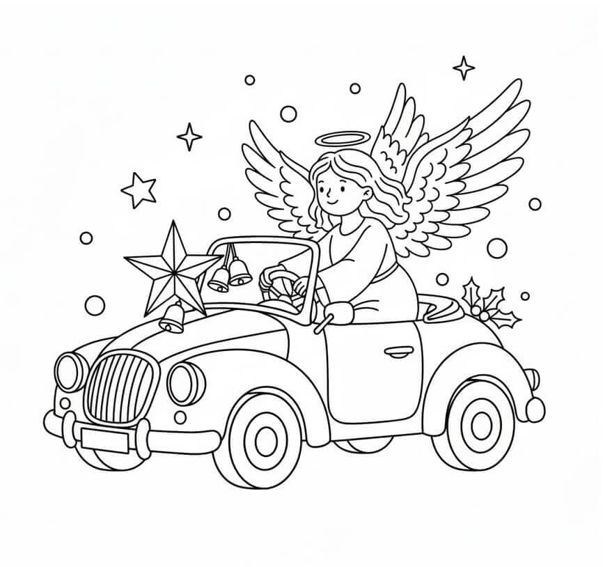 Autózó Karácsonyi Angyal