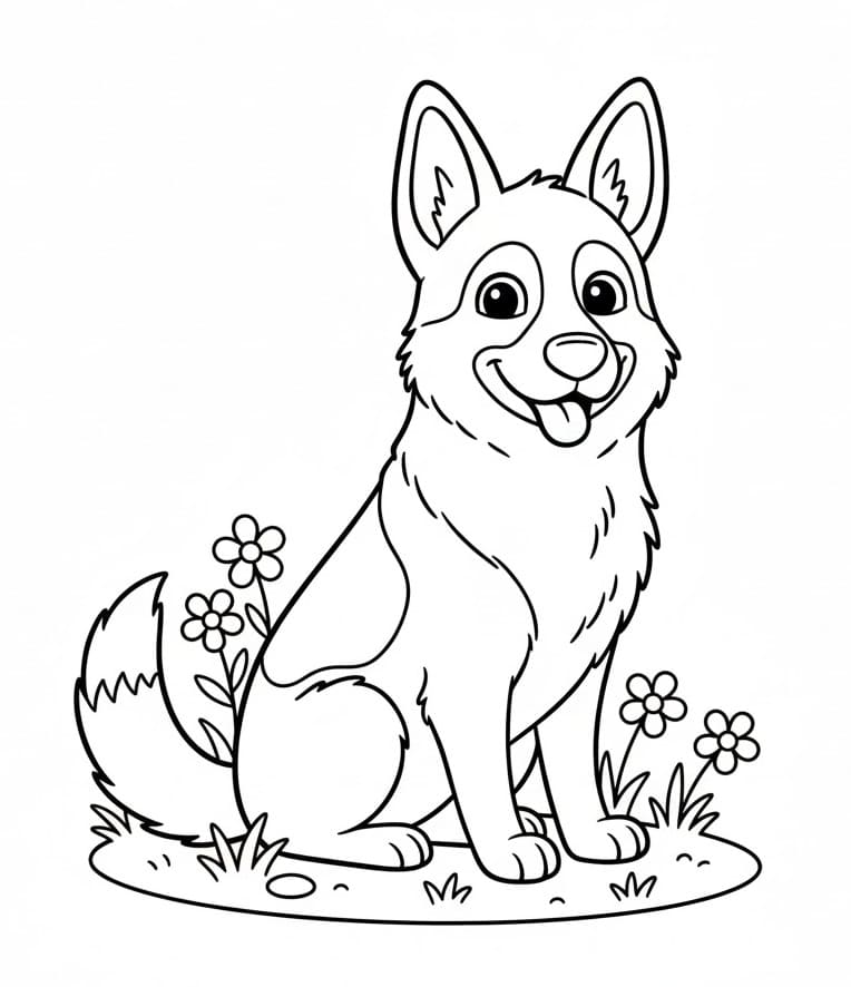 Német Juhász színező