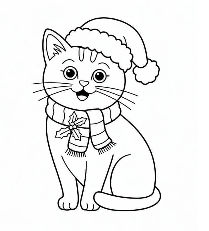 Boldog karácsonyi macska