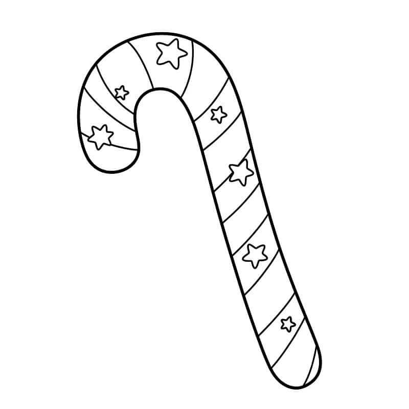 Csillagokkal díszített cukorpálca