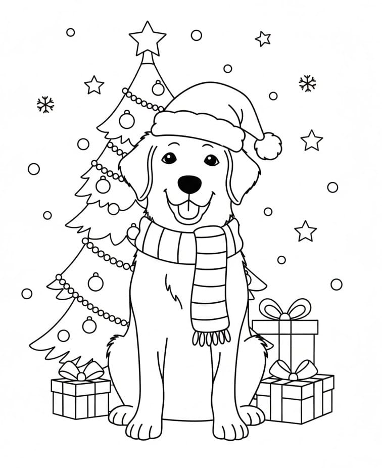 Egyszerű Karácsonyi Kutya