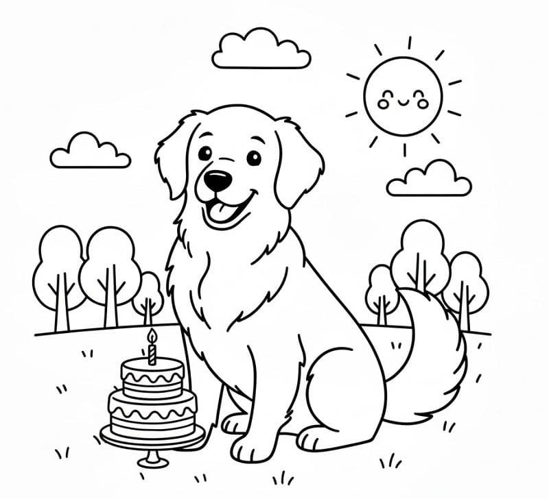 Golden Retriever tortával