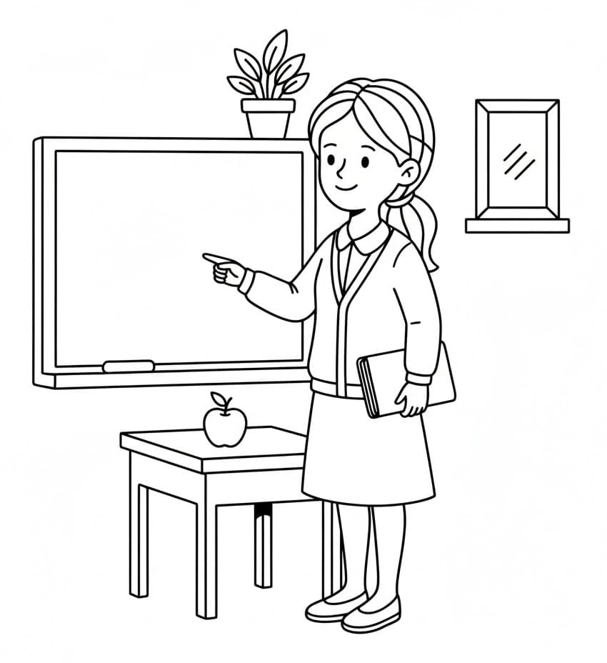 Gyerekeknek nyomtatható tanár