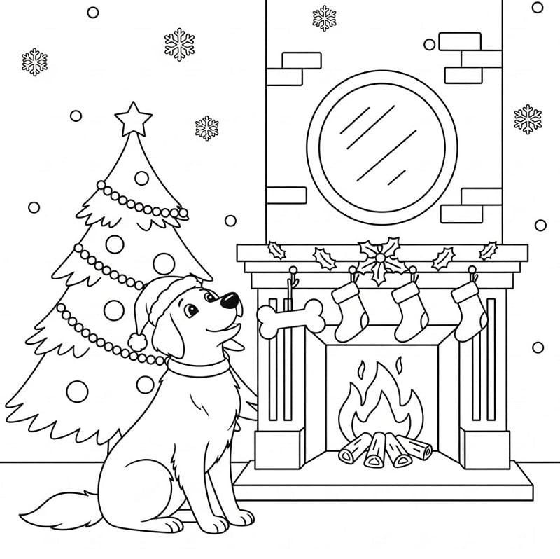 Gyönyörű Karácsonyi Kutya