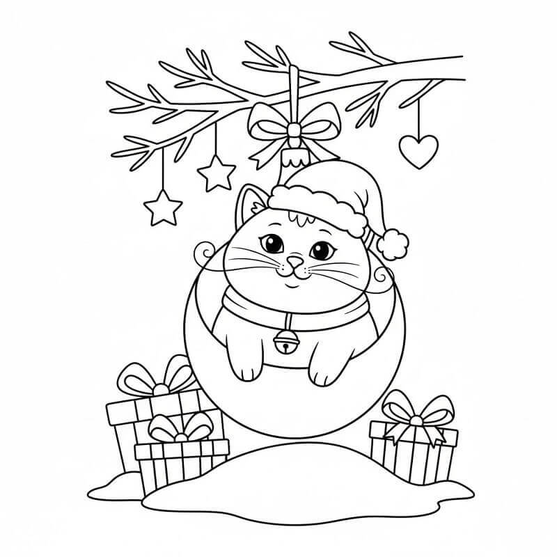 Ingyen elérhető karácsonyi macska