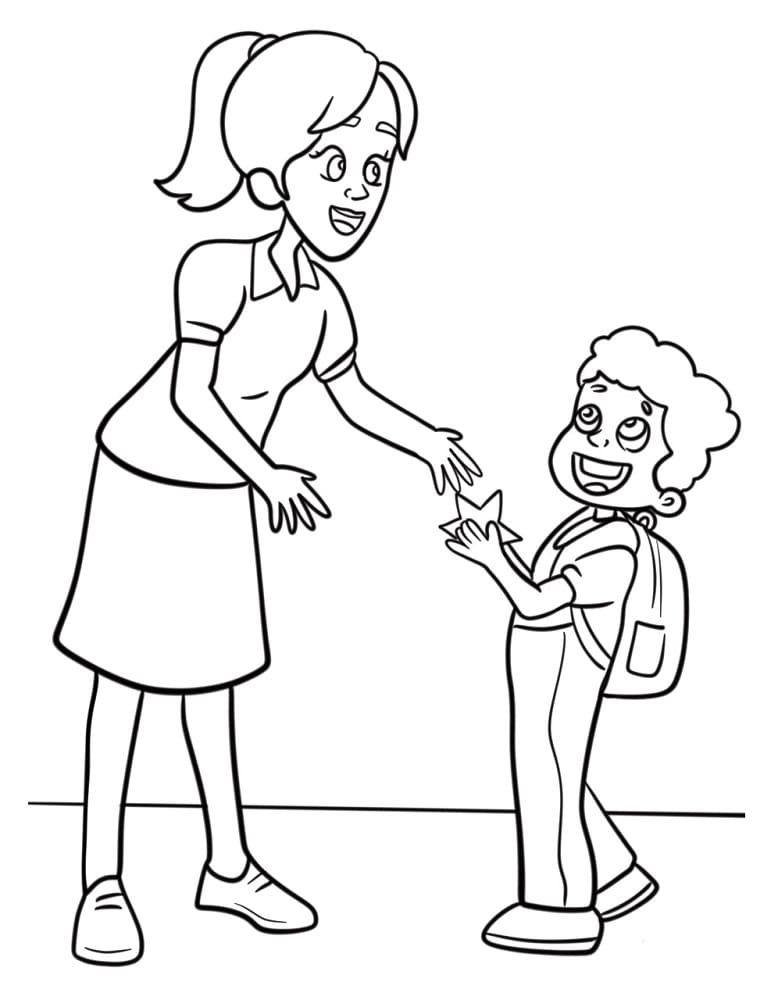 Ingyenesen nyomtatható tanárfigura