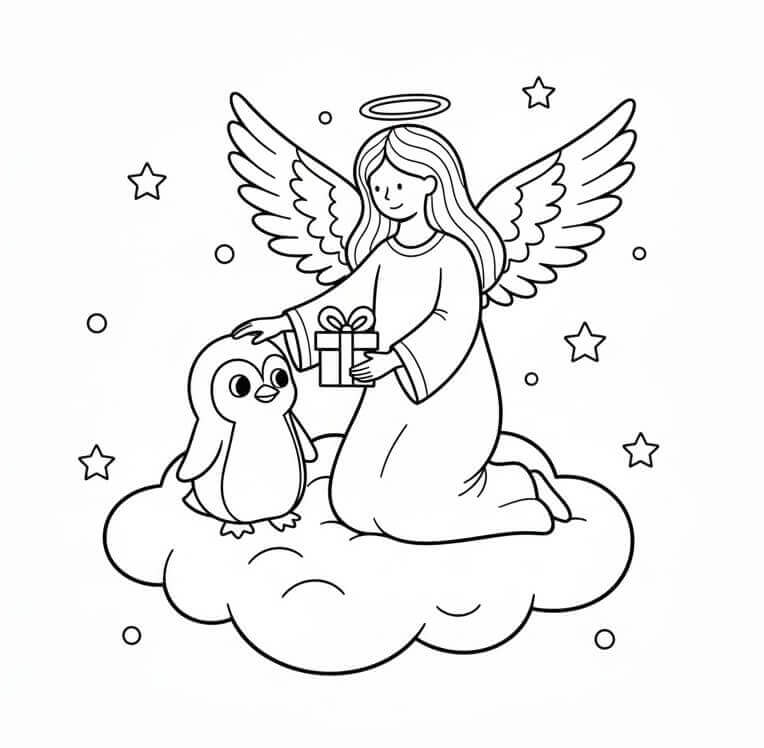Karácsonyi Angyal és Pingvin