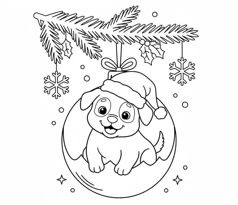 Karácsonyi kiskutya