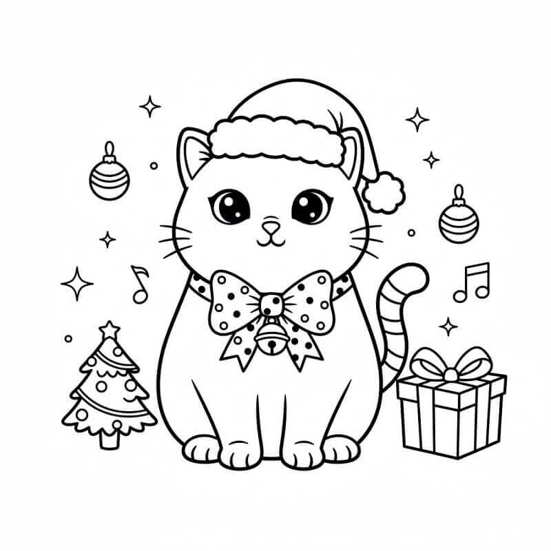 Karácsonyi macska gyerekeknek