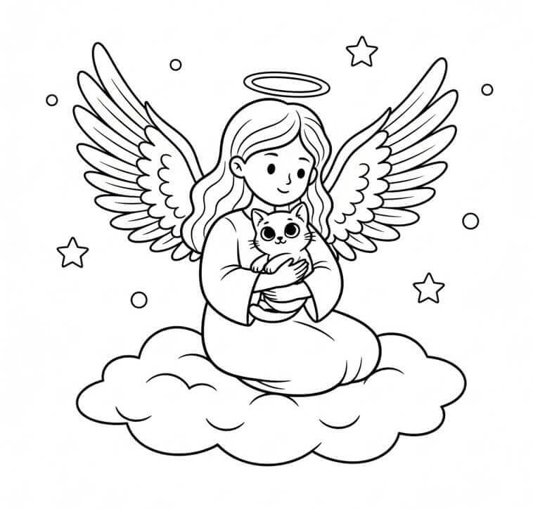 Kiscicás Karácsonyi Angyal