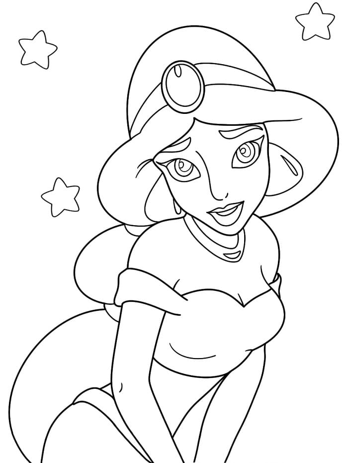 Jázmin Hercegnő színező