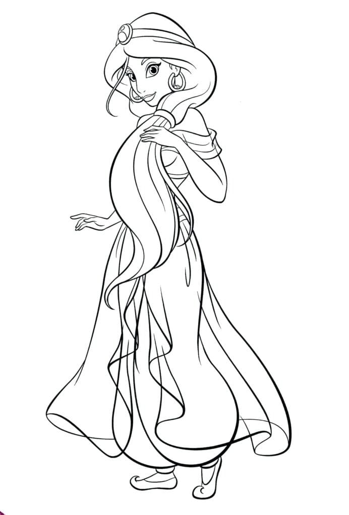 Nyomtatható Jázmin Hercegnő Kép