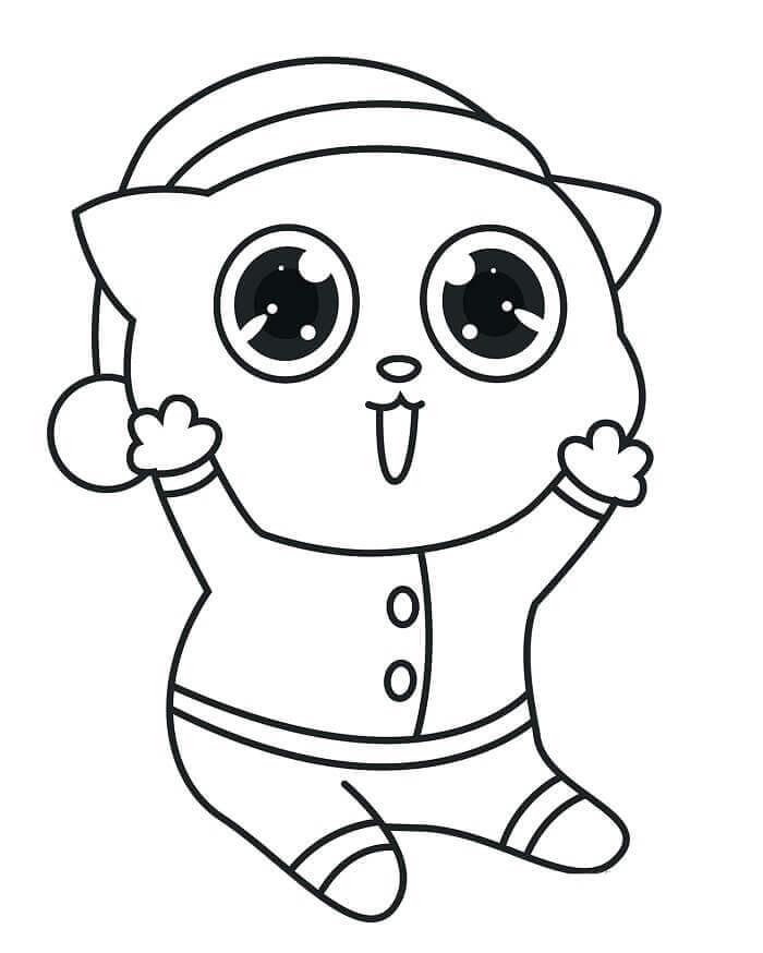 Nyomtatható karácsonyi macska