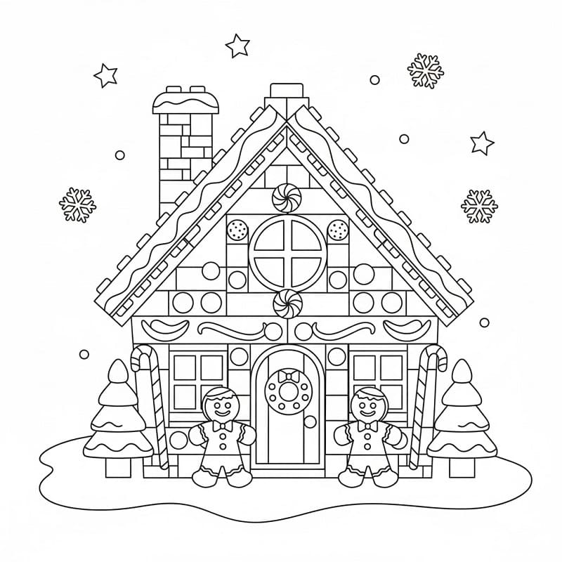 Nyomtatható Mézeskalács Ház