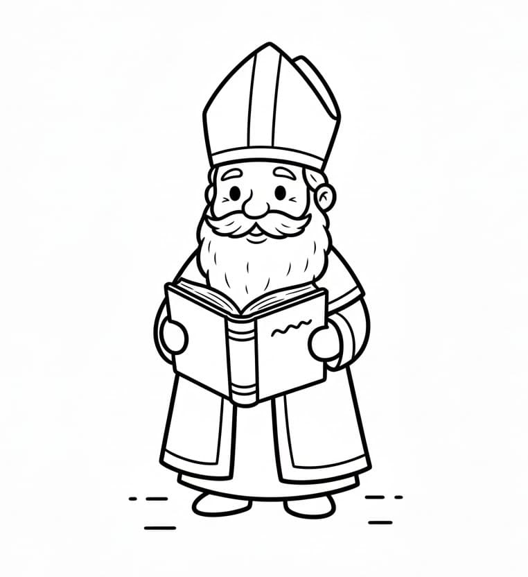 Szent Miklós könyvvel