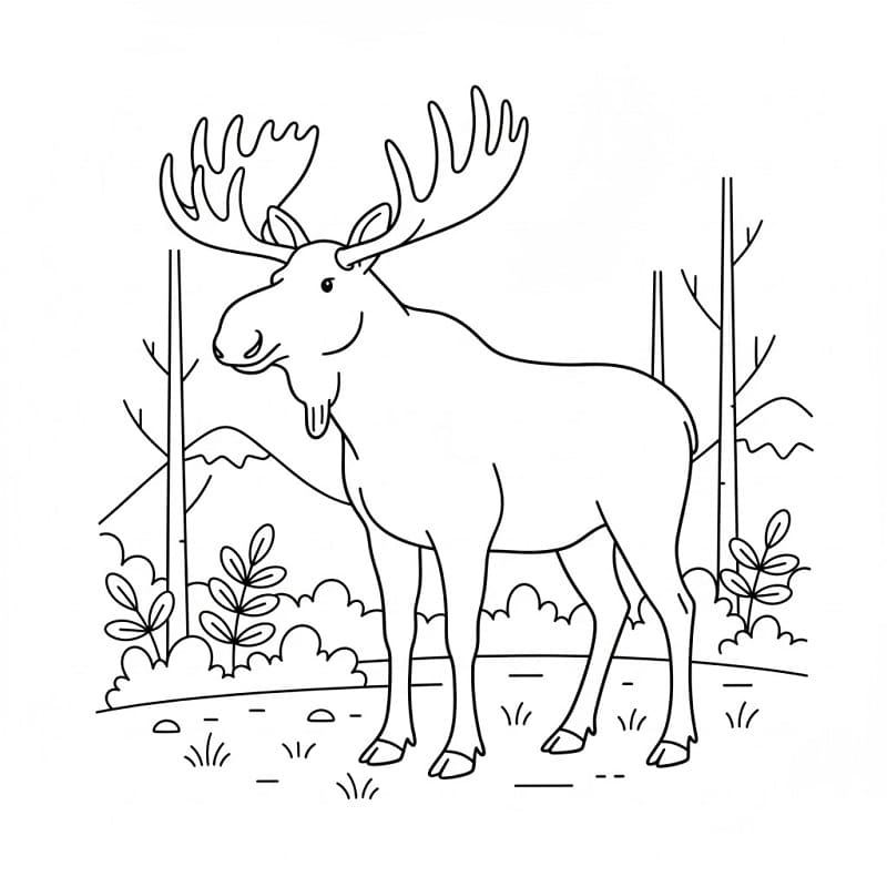 Jávorszarvas színező