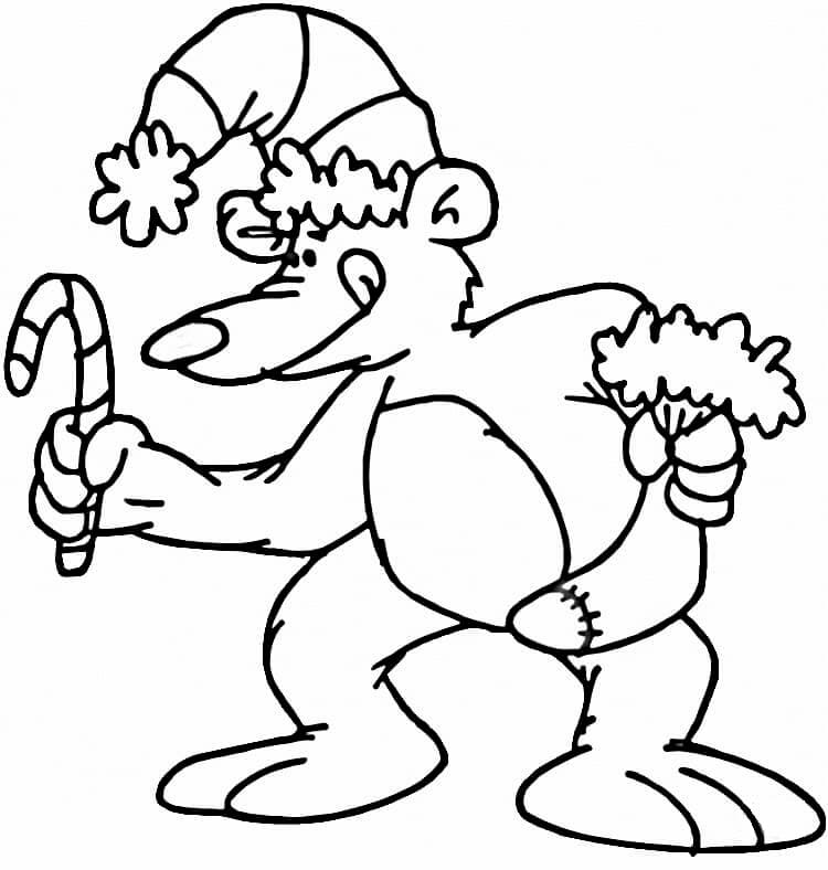 Vicces karácsonyi mackó