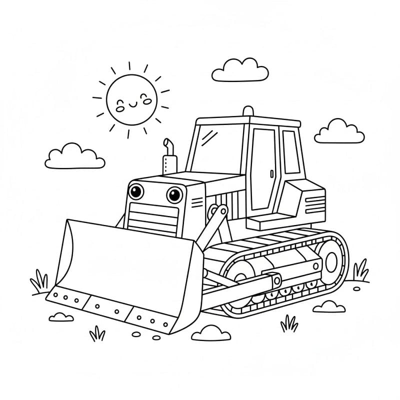 Buldózer színezők