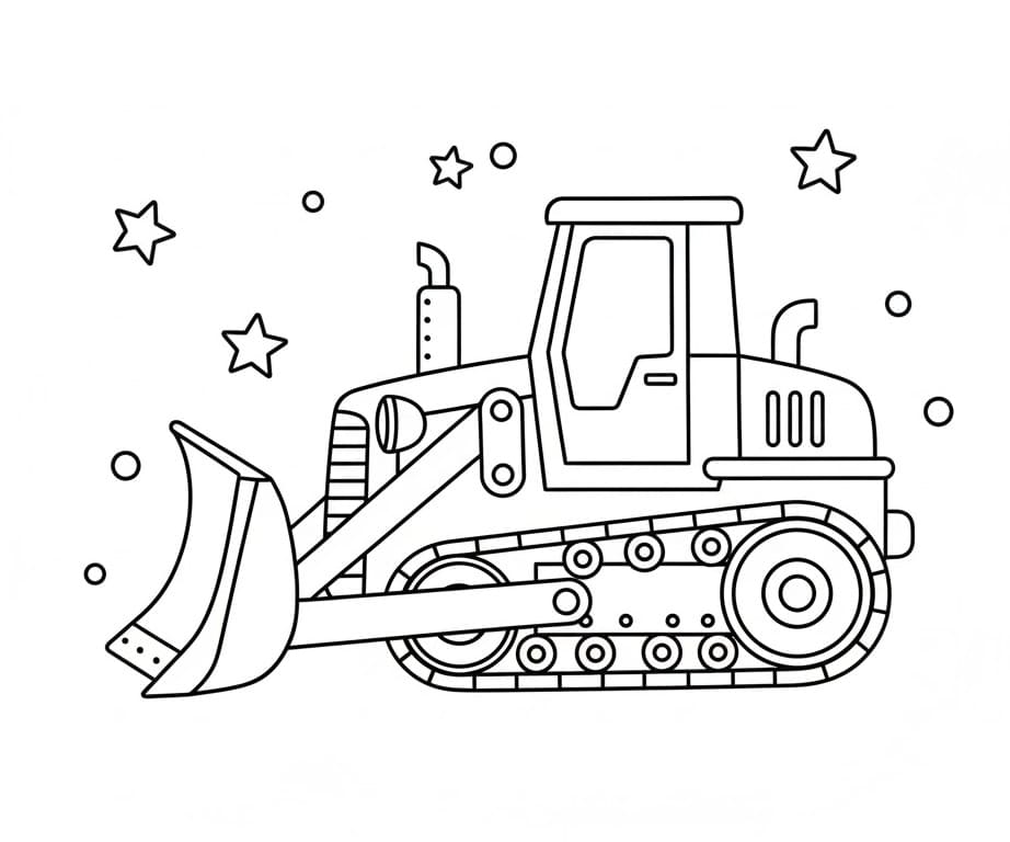 Buldózer Nyomtatható