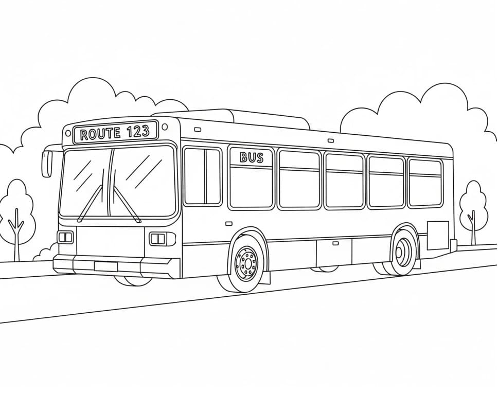 Busz Nyomtatható Gyerekeknek