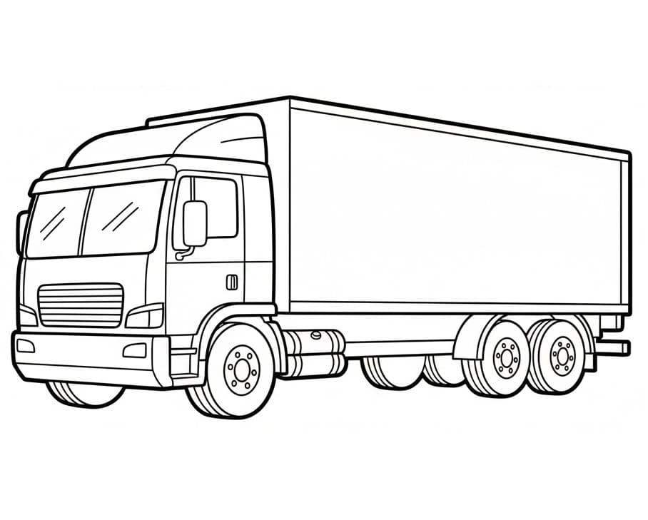 Egyszerű Teherautó