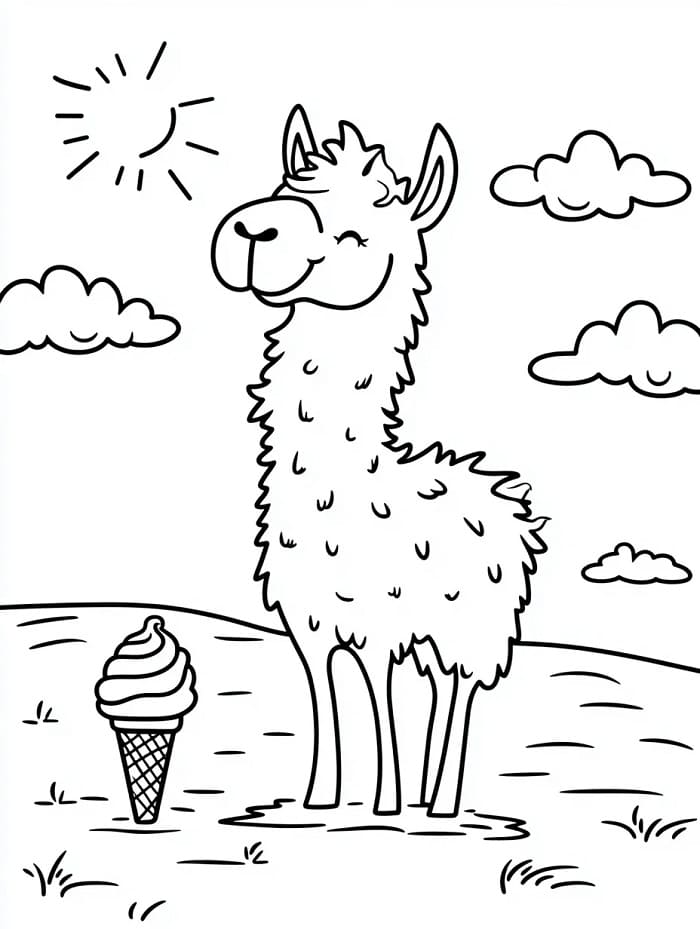 Ingyenes Láma Nyomtatható