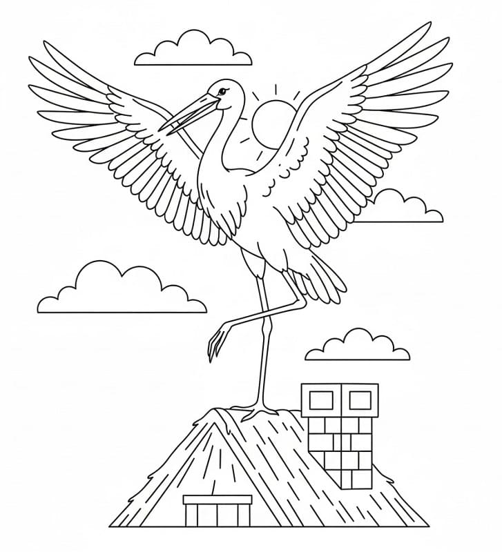 Ingyenes Nyomtatható Gólya