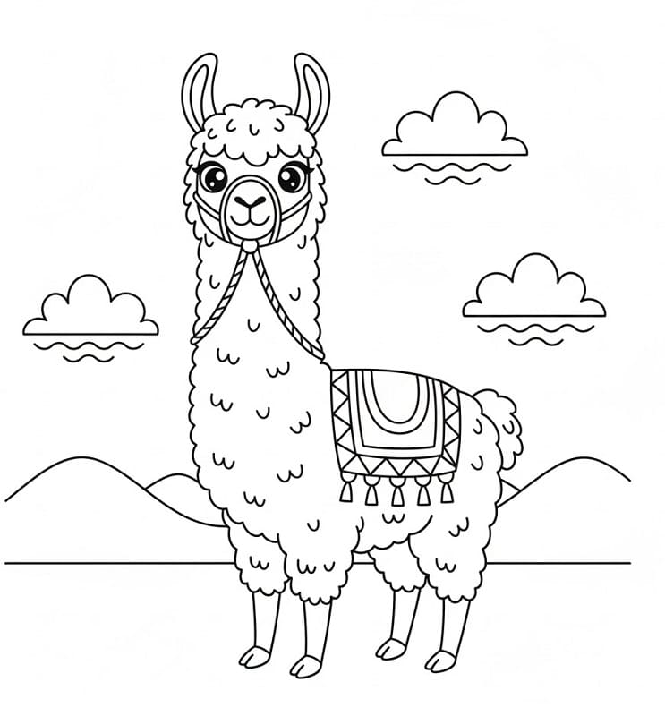 Láma Nyomtatható Kép