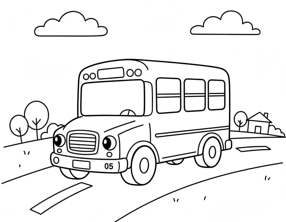 Nyomtatható Busz Gyerekeknek