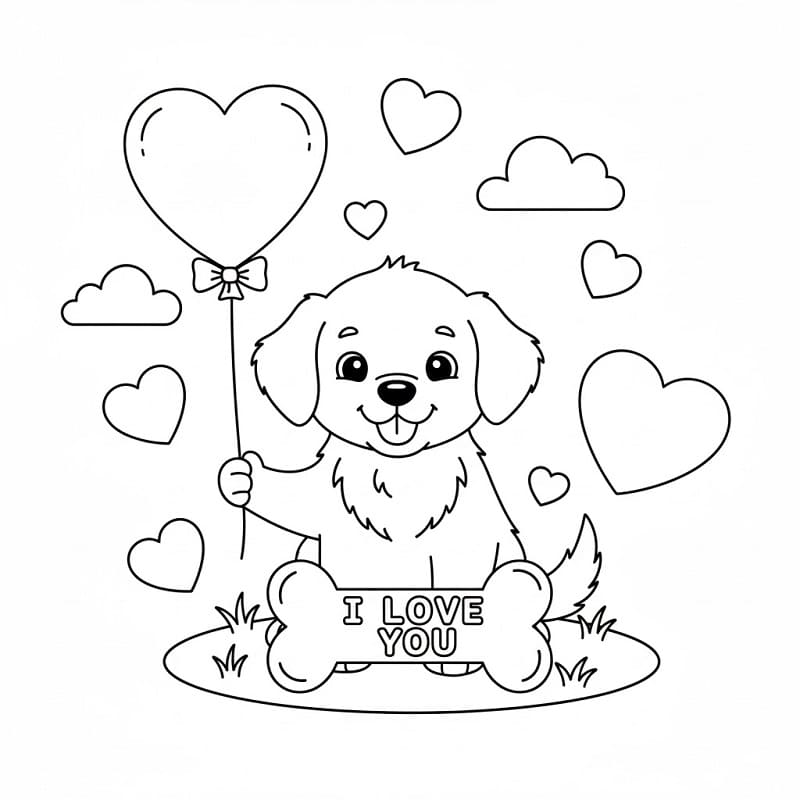 Valentin-nap Nyomtatható Gyerekeknek