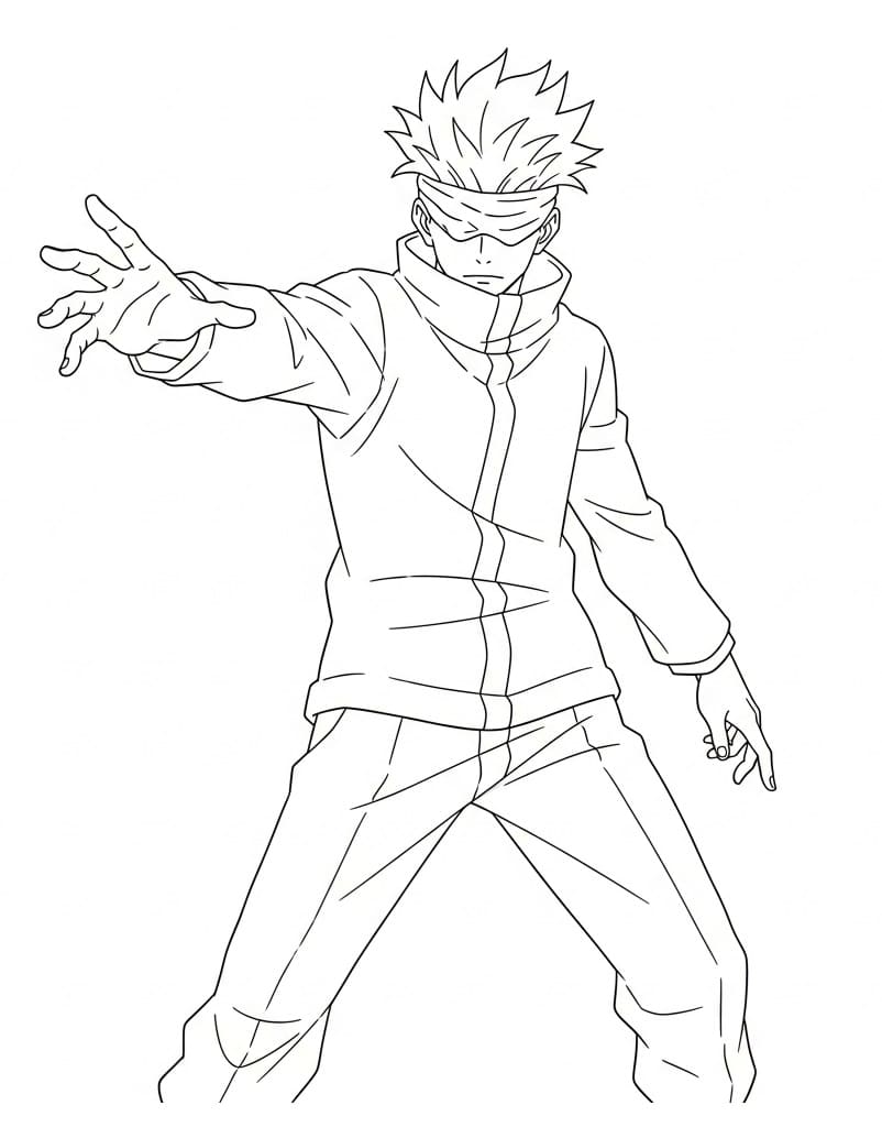 Gojo Satoru Nyomtatható Kép