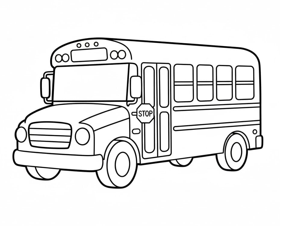 Iskolabusz színező