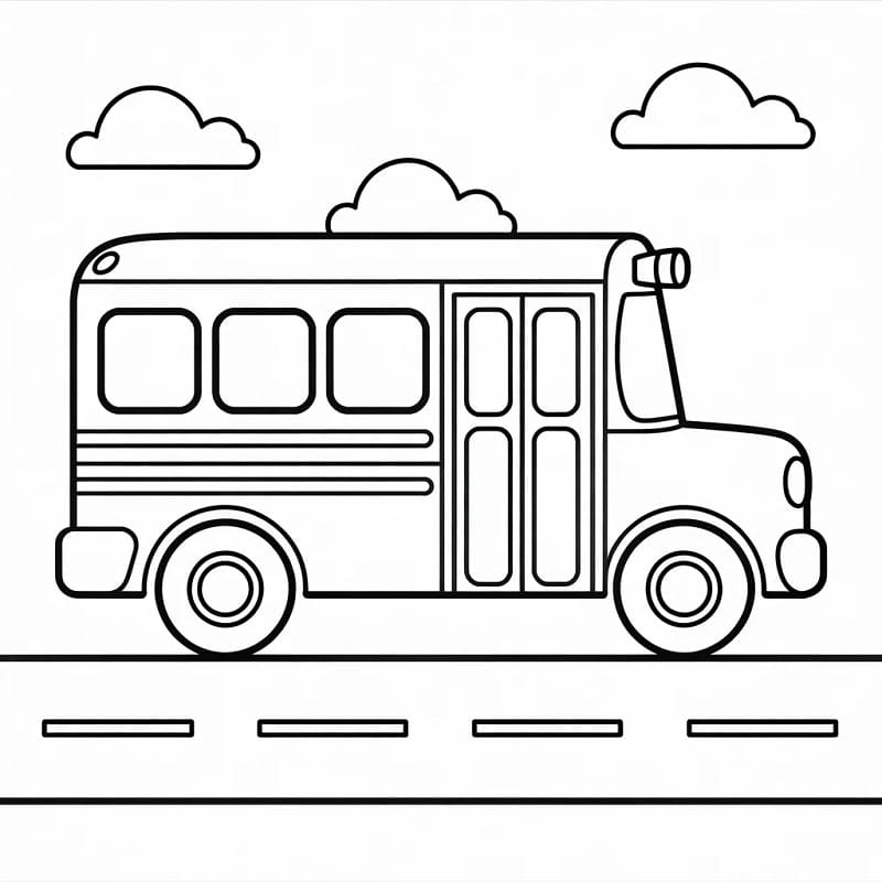 Iskolabusz Nyomtatásra