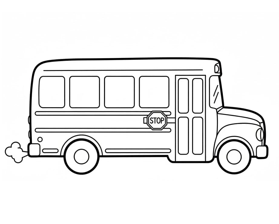 Iskolabusz Nyomtatható Gyerekeknek
