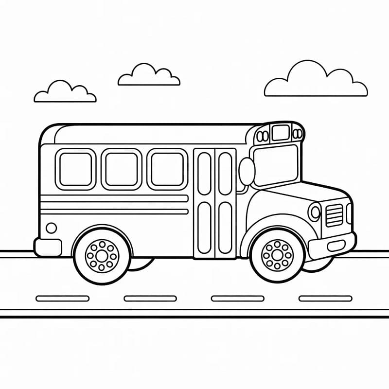 Iskolabusz Nyomtatható