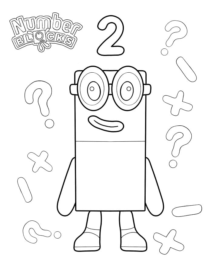 Számblokkok színező