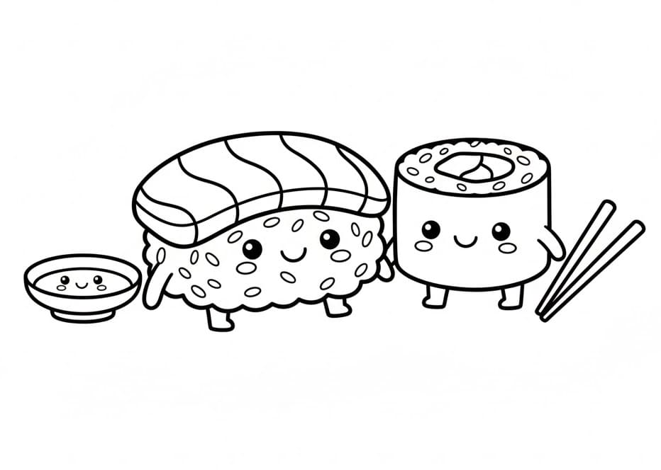 Sushi Nyomtatható Kép