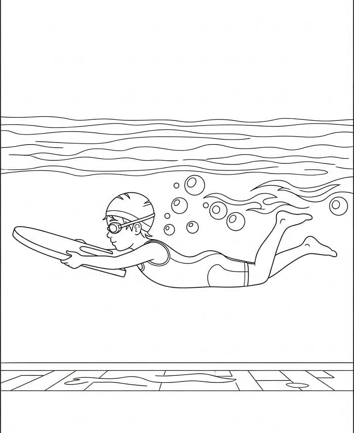 Úszás Nyomtatható Kép