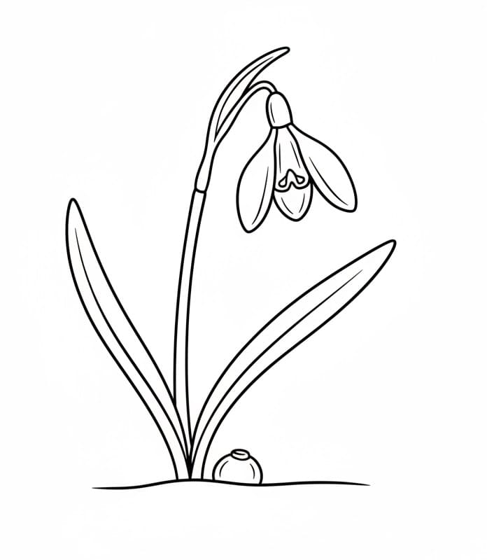 Hóvirág Nyomtatható Gyerekeknek