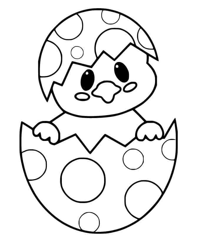 Nyomtatható Húsvéti Csibe Kép