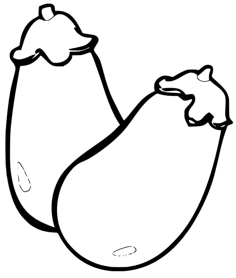 Rajzfilmes aranyos padlizsán